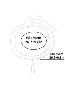 2 cái/bộ Chuỗi trang trí chuỗi hạt thời trang dành cho phụ nữ để trang trí cơ thể - Bạc - Xem 3