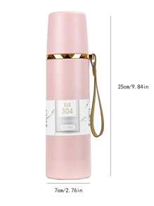 新款304不鏽鋼真空隔熱彈頭背帶杯學生款 - 彩色 - 查看 2