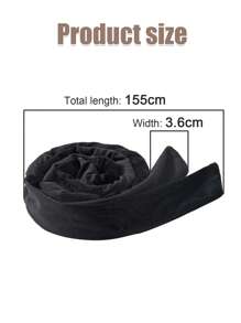 1pc Satin No-heat Hair Roller, Sleeping Hair Curler - Black - View 2