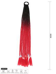 Bím tóc tổng hợp dài ombre - Nhiều màu - Xem 3