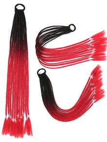 Bím tóc tổng hợp dài ombre - Nhiều màu - Xem 5