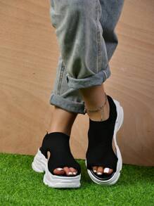 Dép Thể thao Nữ - màu đen - Xem 4