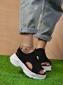 Dép Thể thao Nữ - màu đen - Xem 5