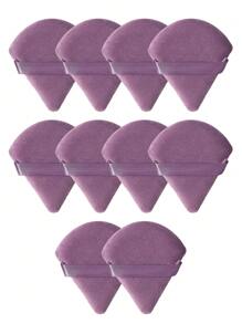 10 miếng bông trang điểm, trang điểm, giá rẻ, trang trí phòng, bàn trang điểm, du lịch, phòng ngủ, phụ kiện trang điểm, bông trang điểm, cọ trang điểm, bông phấn, miếng bọt biển trang điểm - Bụi tím - Xem 1