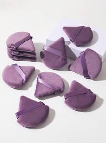 10 miếng bông trang điểm, trang điểm, giá rẻ, trang trí phòng, bàn trang điểm, du lịch, phòng ngủ, phụ kiện trang điểm, bông trang điểm, cọ trang điểm, bông phấn, miếng bọt biển trang điểm - Bụi tím - Xem 6