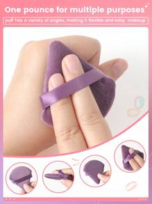 3pcs Makeup Puff - Dusty Purple - View 2