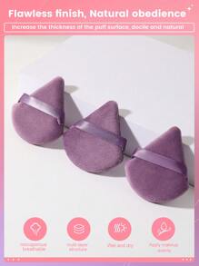 3pcs Makeup Puff - Dusty Purple - View 3