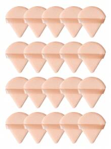 20 件装女士化妆粉扑 - 藕粉色 - 查看 1