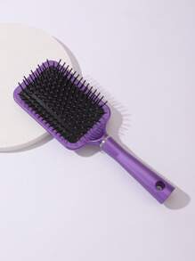 1pc Cushion Hair Brush - Purple - View 1