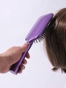 1pc Cushion Hair Brush - Purple - View 2