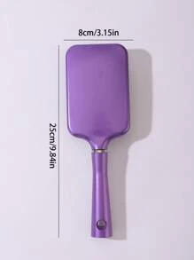 1pc Cushion Hair Brush - Purple - View 3