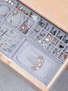 SHEIN Basic living 1 pieza Bandeja de joya unicolor