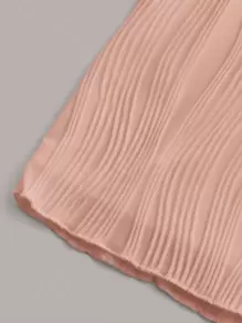 SHEIN ICON Twist Front Tube Top & Bodycon Skirt - Baby Pink - View 4