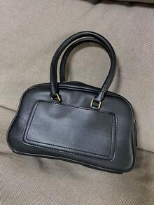 Small Square Bag Turn Lock Black - Black - View 4