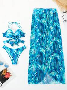 Bộ Bikini Nữ Thắt nút Nhiệt đới Boho - Nhiều màu - Xem 6