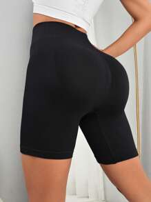 SHEIN Yoga Basic 寬腰帶運動短褲