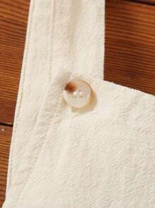 SHEIN Young Boy Casual Comfortable Loose Wide Leg Sleeveless Suspenders Pants For Cool Summer - Apricot - View 5