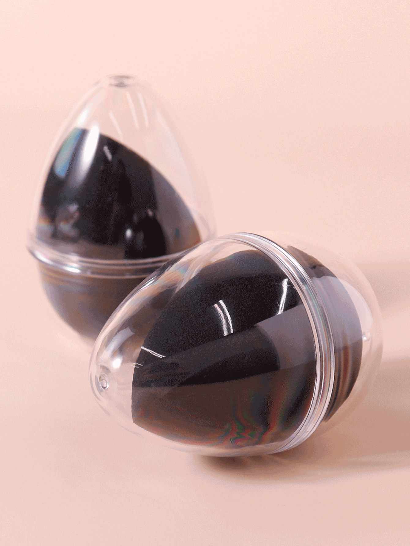 2入組化妝海綿和2入組收納盒 - 彩色 - 查看 2