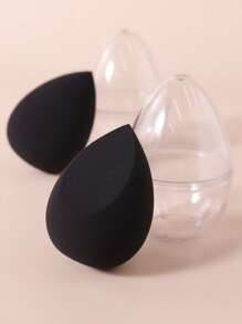 2pcs Makeup Sponge & 2pcs Storage Box - Multicolor - View 5