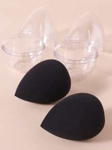 2pcs Makeup Sponge & 2pcs Storage Box - Multicolor - View 8