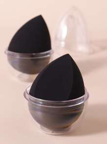 2pcs Makeup Sponge & 2pcs Storage Box - Multicolor - View 9