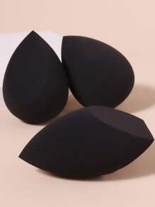 3pcs/Set Dual-Use Makeup Sponge Set, Including Teardrop Shape, Beveled Teardrop Shape, And Olive Cut Shape, Reusable And Washable Applicator For Powder And Liquid, Soft And Gentle For Daily Makeup And Blending, Ideal For Travel And Quick Touch For Both Men And Women,Makeup,Cheap,Room Decor,Vanity,Travel,Bedroom,Makeup Accessories,Puff,Makeup Blender,Powder Puff,Makeup Sponge,Cheap,Stocking Stuffers,Makeup,Makeup Tools,Cheap Stuff,Gifts,Gifts For Women,Christmas Gifts - Black - View 2