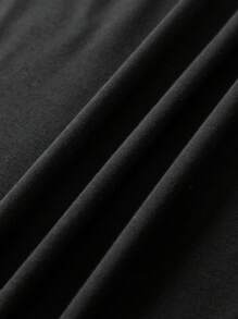 SHEIN VCAY Car & Letter Graphic Tank Top - Black - View 3