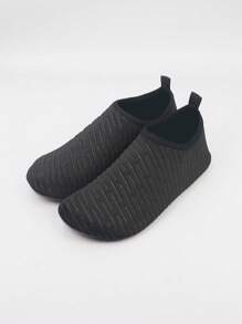 男士極簡風格一腳蹬水運動戶外運動鞋 - 黑色 - 查看 1