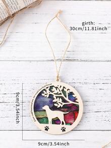 1入組狗狗和標語圖案掛飾 - 彩色 - 查看 4