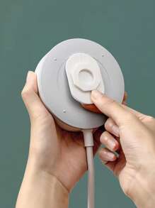 1pc Self-adhesive Socket Fixing Hook - White - View 4