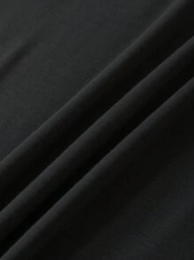 INAWLY 素色圓領T恤 - 黑色 - 查看 4