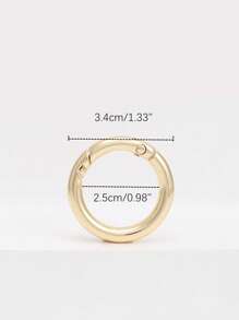 2 件铁金属零件金色 DIY 配件替换可重复使用包配件手提包手提袋背包包礼物学校用品教师礼物返校教师配件登山扣 - 金色 - 查看 7