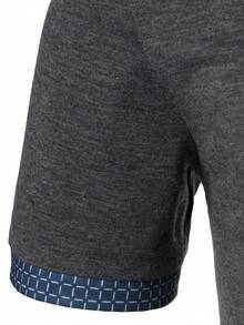 Manfinity Homme Men Contrast Trim Polo Shirt - Dark Grey - View 4