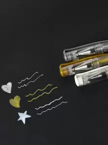 3pcs Mixed Color Gel Pen, Creative Portable Gel Rollerball Pen For Office, Student, Writing Back To School - Multicolor - View 2