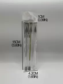 3pcs Mixed Color Gel Pen, Creative Portable Gel Rollerball Pen For Office, Student, Writing Back To School - Multicolor - View 3