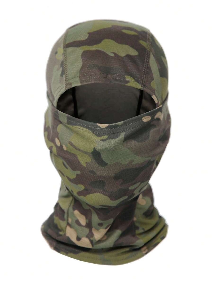 1 Máy Tính Mùa Hè Đi Xe Đạp Chống Bụi Ngụy Trang Cổ, Thoáng Mát Dây Đeo Đầu, Kem Chống Nắng Câu Cá Mặt Dành Cho Nam Cắm Trại Cắm Trại Thứ