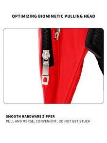 Letter Graphic Running Waist Bag - Red - View 4