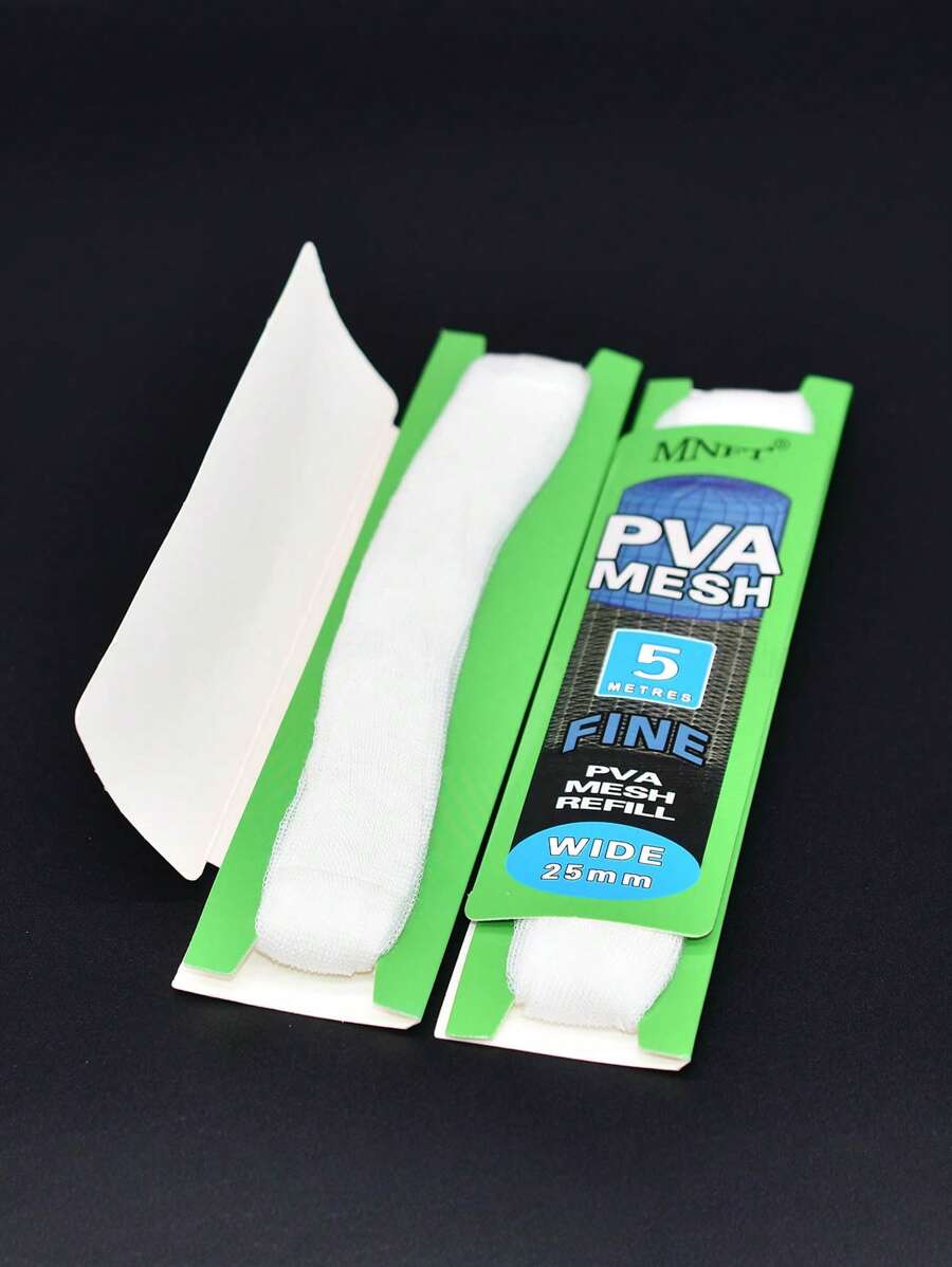 釣魚鯉魚PVA網狀補充包25毫米X5米長長筒襪誘餌包裹 - 白色 - 查看 1