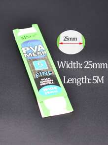 釣魚鯉魚PVA網狀補充包25毫米X5米長長筒襪誘餌包裹 - 白色 - 查看 2