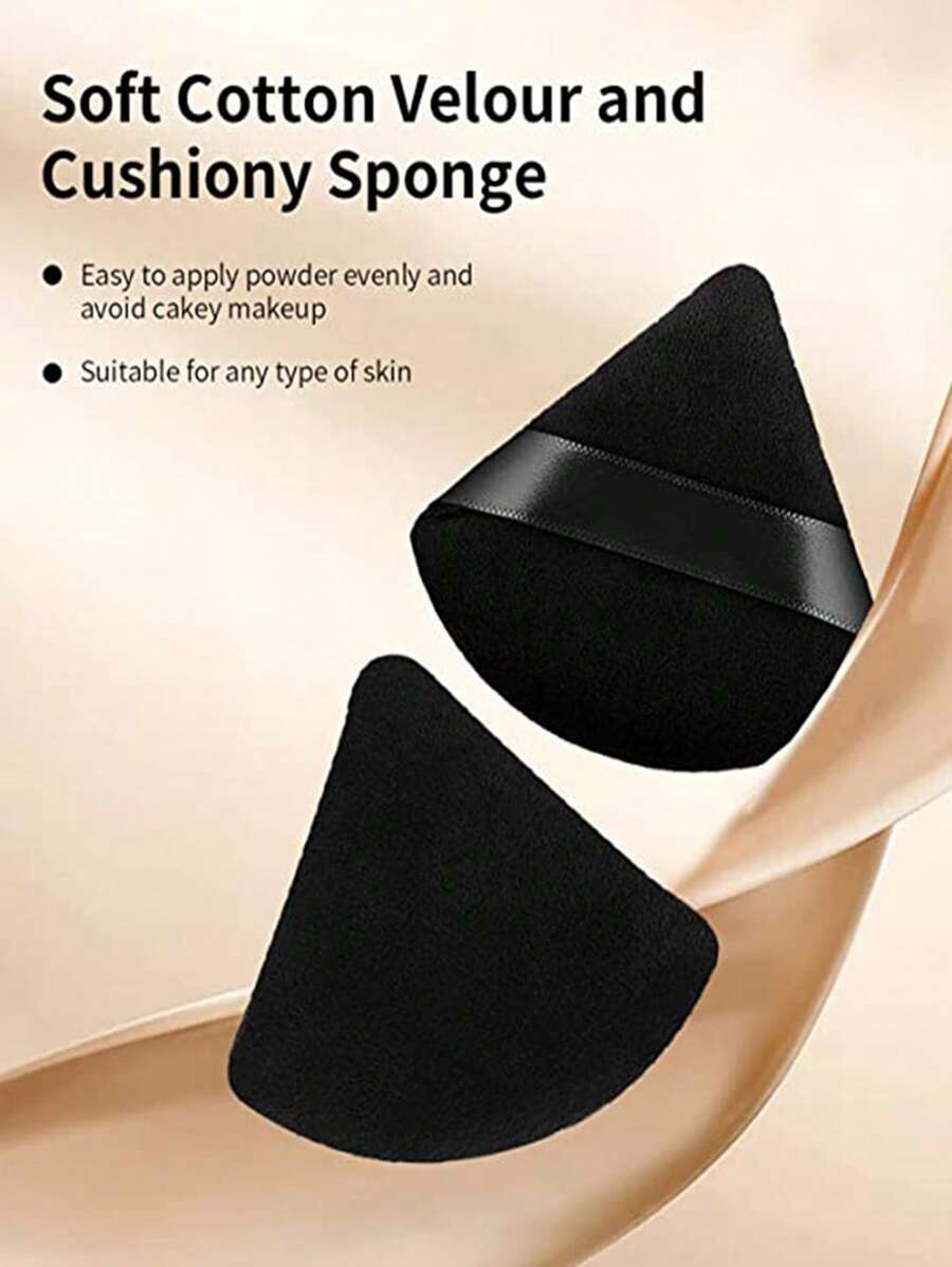 Bộ bông phấn trang điểm 2 chiếc - màu đen - Xem 1