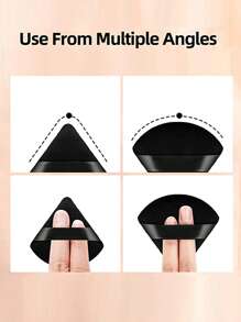 Bộ bông phấn trang điểm 2 chiếc - màu đen - Xem 5