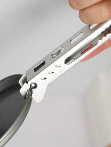 MICCGIN 盤子夾鍋夾鍋夾熱板碗野營防燙鍋夾餐具配件戶外野餐把手夾 - 銀色 - 查看 5