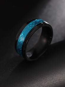 Men Gear Pattern Ring For Daily Decoration For A Stylish Look - Black - View 1