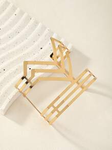 1入組時尚鏤空臂環適合男士女士日常裝飾 - 金黃色 - 查看 2