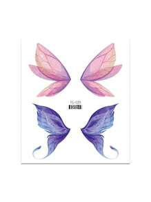 1張蝴蝶樣式紋身貼紙