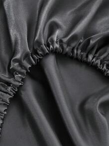 2pcs Solid Color Pillow Case Without Filler, Modern Fabric Soft Bedding Pillow Case For Household - Dark Grey - View 3