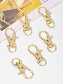 6入組龍蝦彈簧扣金屬配件 - 金色 - 查看 3