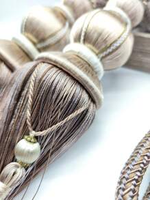 2pcs Tassel Decor Curtain Tieback - Khaki - View 5