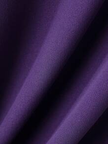 Manfinity Hypemode Men Coffee & Letter Graphic Drop Shoulder Tee - Purple - View 4