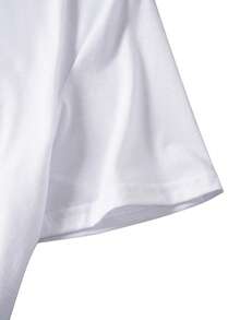 ROMWE MEN Street Life Guys Skeleton Graphic Tee - White - View 3